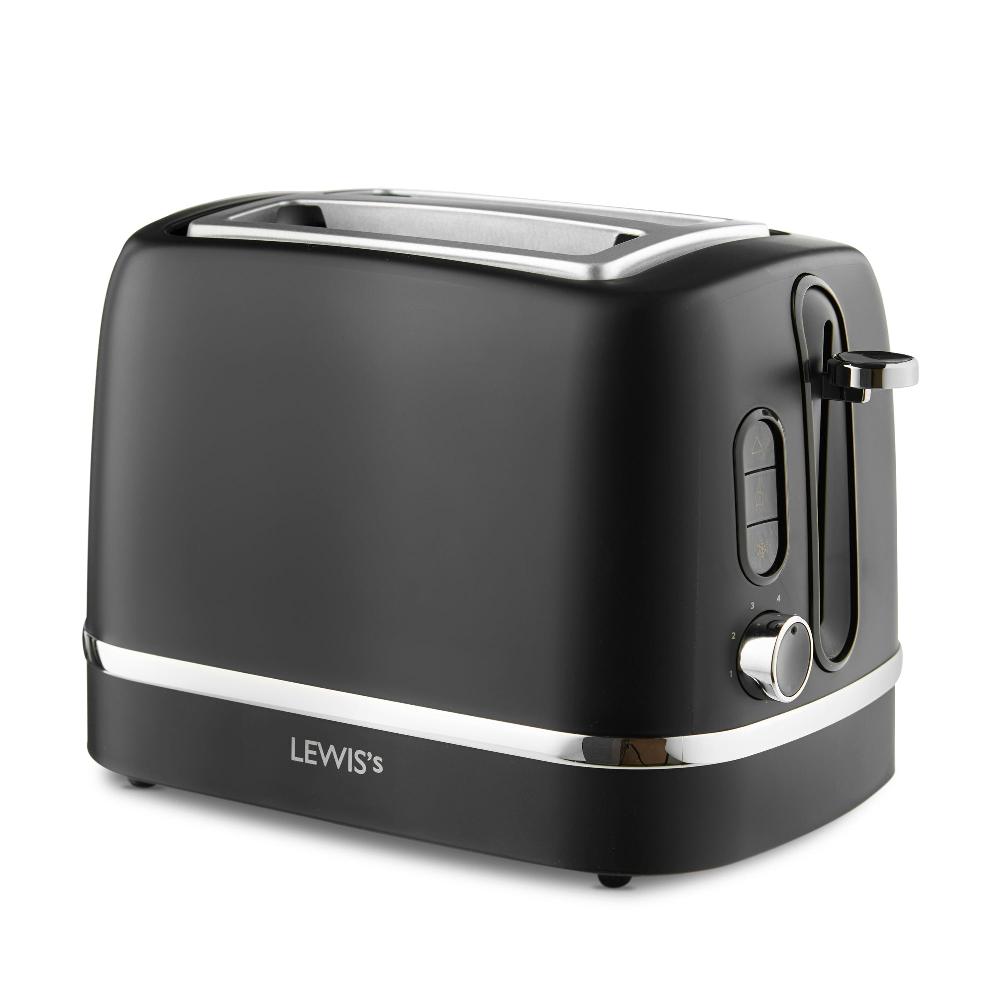lewis's Lewis's Manhattan 2 Slice Toaster - Black