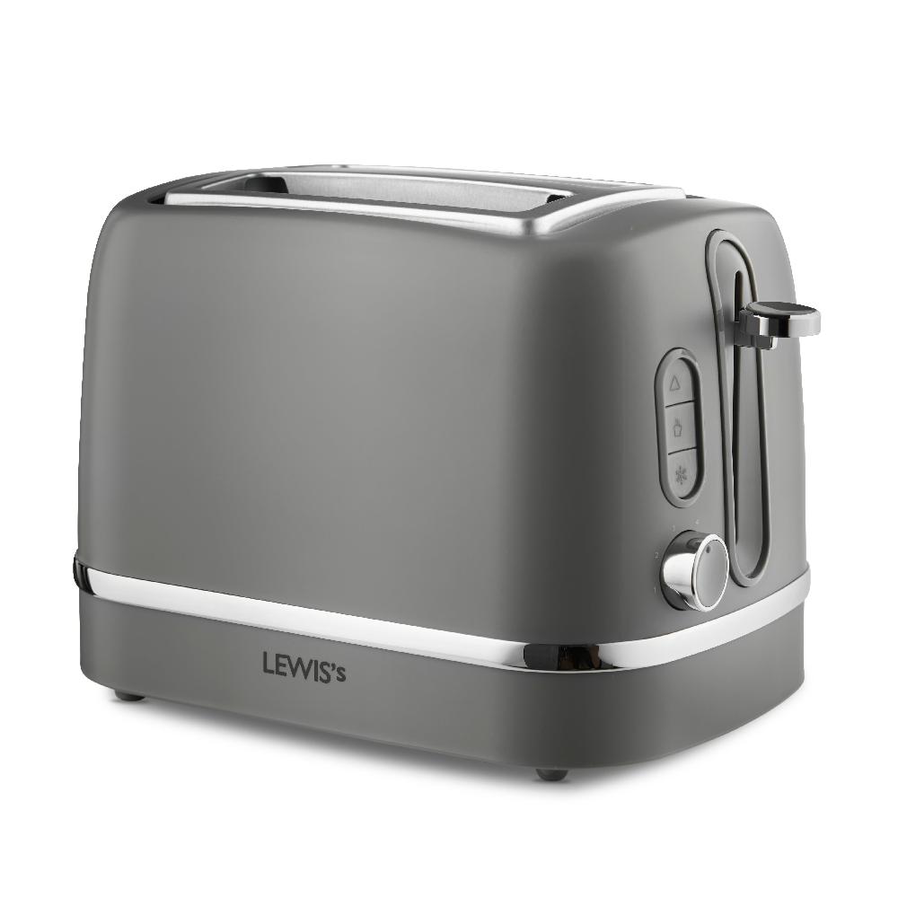 lewis's Lewis's Manhattan 2 Slice Toaster - Grey