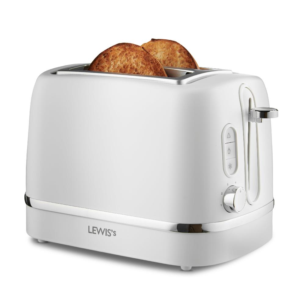 Lewis's Lewis's Manhattan 2 Slice Toaster - White