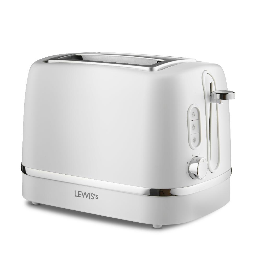 lewis's Lewis's Manhattan 2 Slice Toaster - White