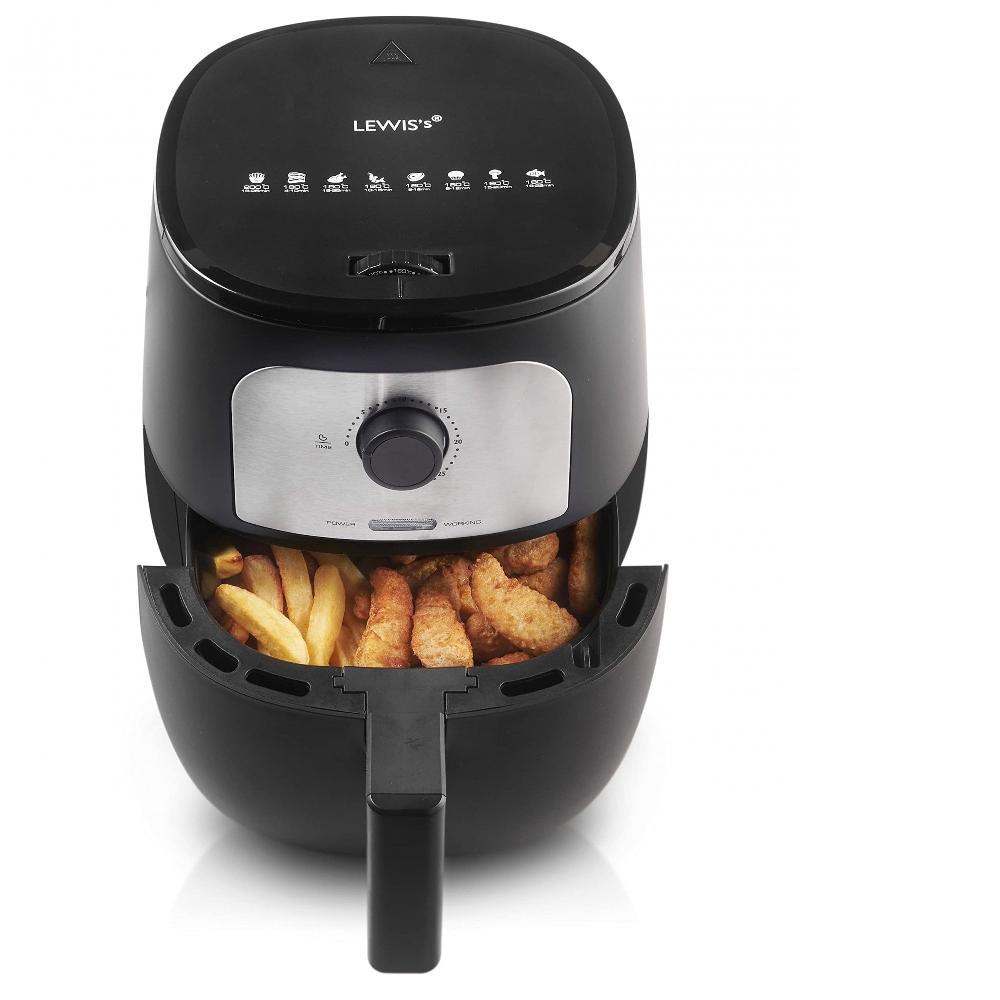 Lewis's Lewis's Manual Air Fryer 4.3L - Black
