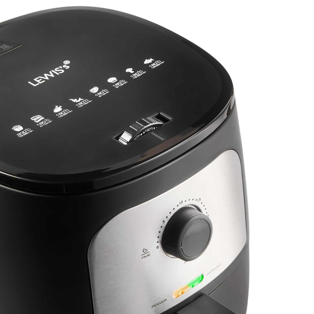 Lewis's Lewis's Manual Air Fryer 4.3L - Black