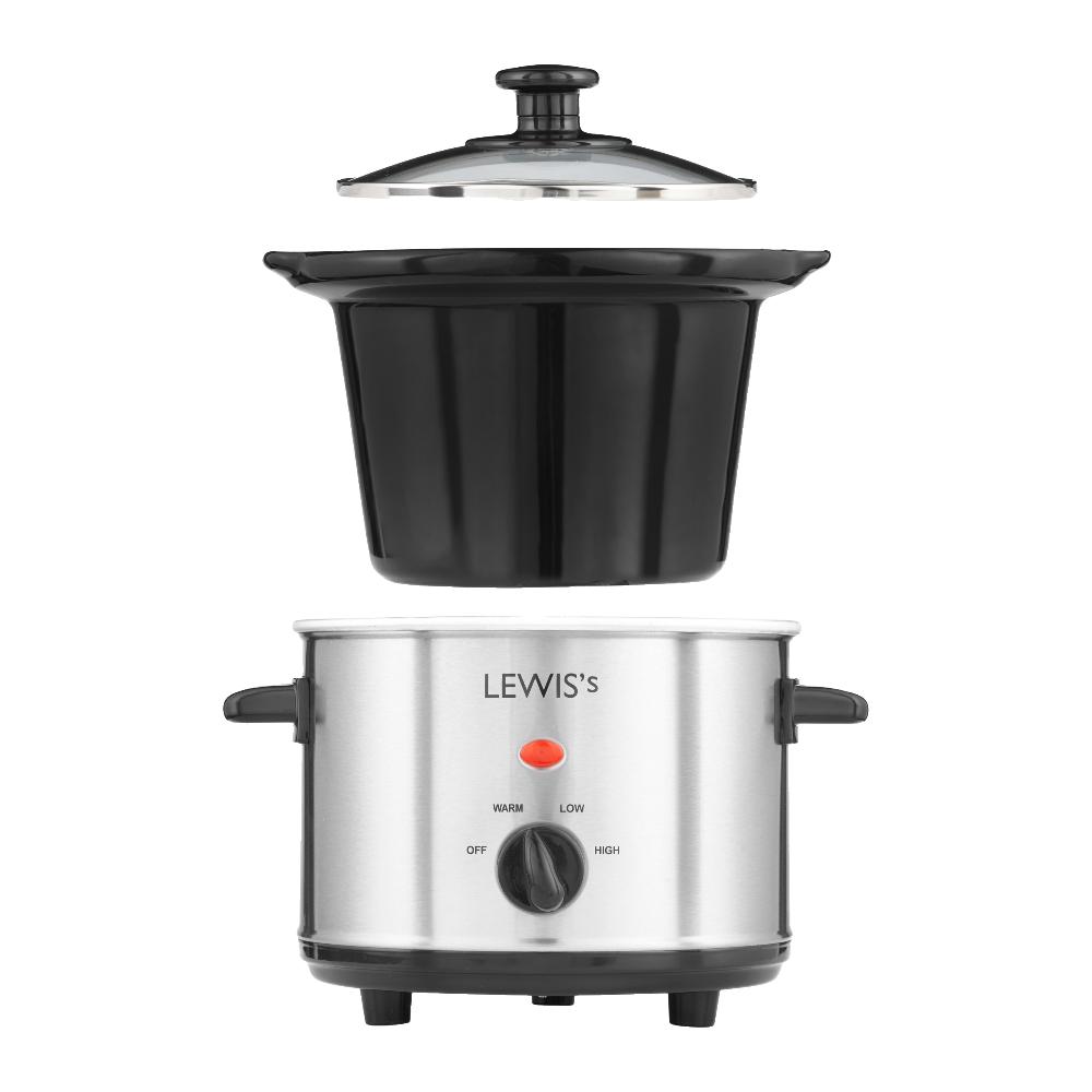 Lewis's Lewis's Slow Cooker 1.5L Stainless Steel