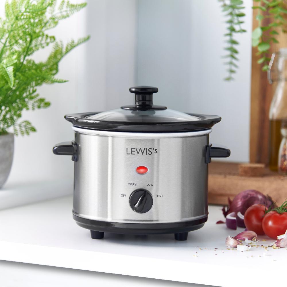 Lewis's Lewis's Slow Cooker 1.5L Stainless Steel