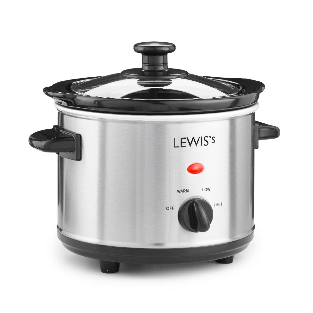 lewis's Lewis's Slow Cooker 1.5L Stainless Steel