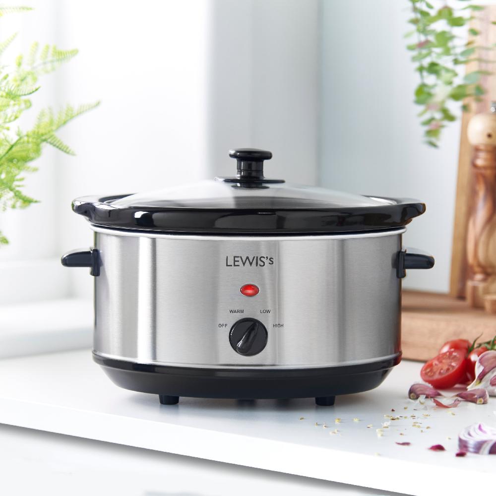 Lewis's Lewis's Slow Cooker 3.5L Stainless Steel