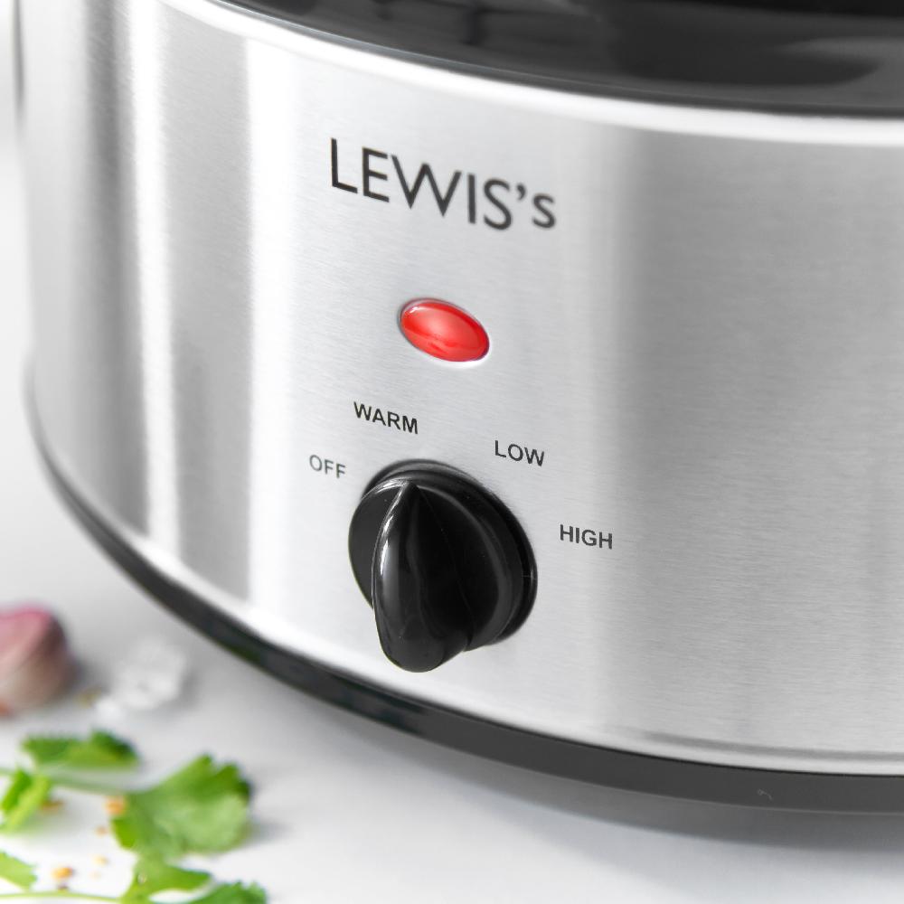 Lewis's Lewis's Slow Cooker 3.5L Stainless Steel
