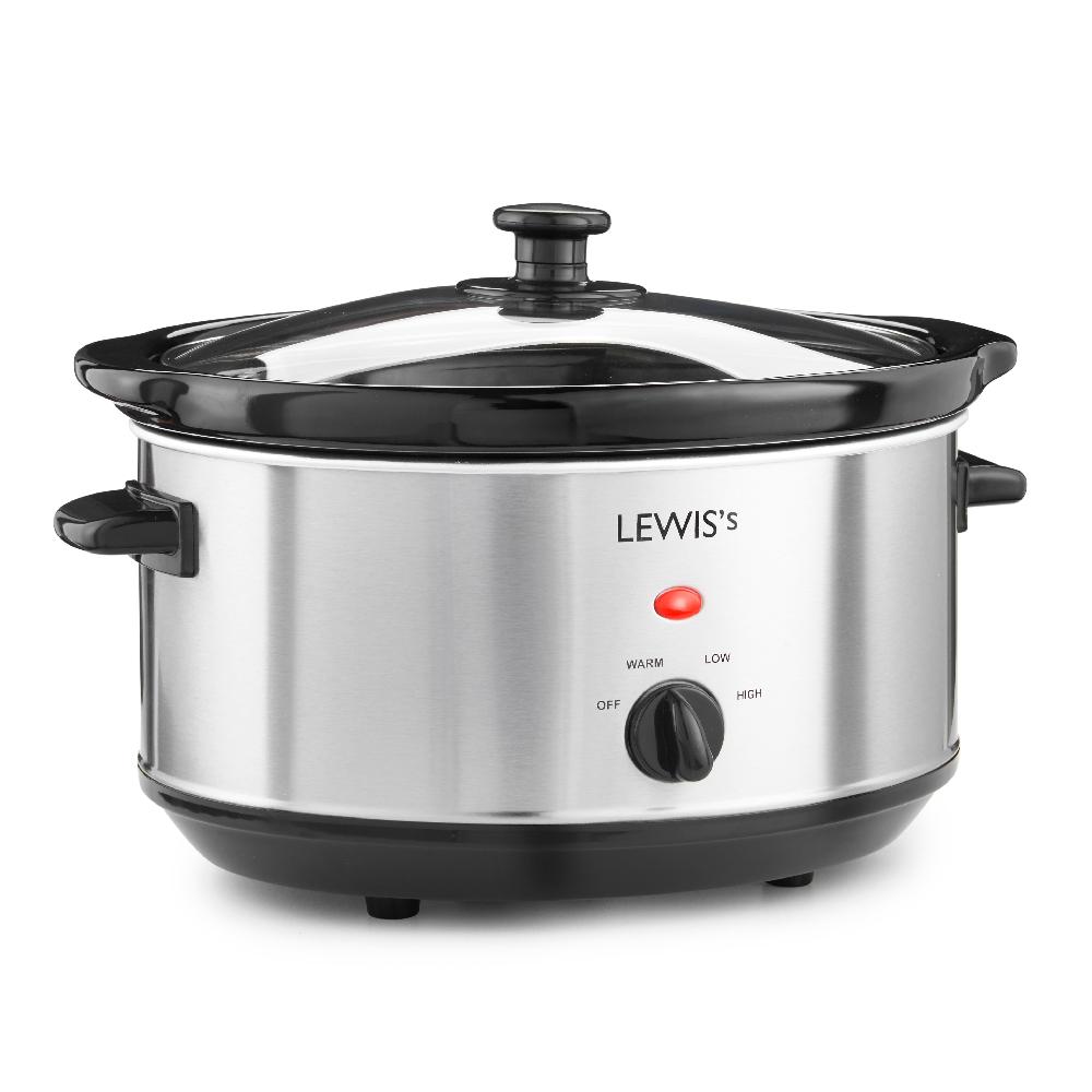 lewis's Lewis's Slow Cooker 3.5L Stainless Steel