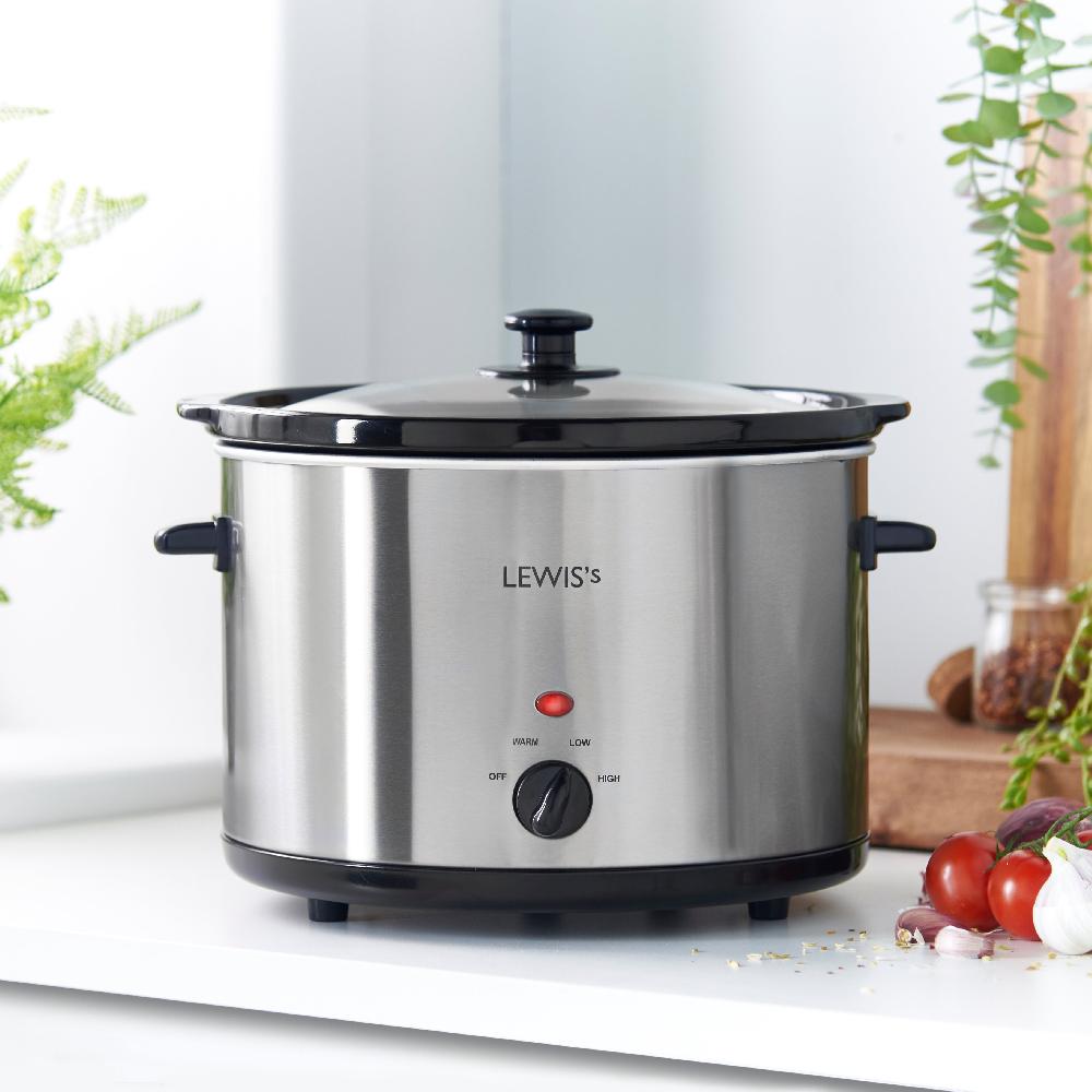 Lewis's Lewis's Slow Cooker 5L Stainless Steel