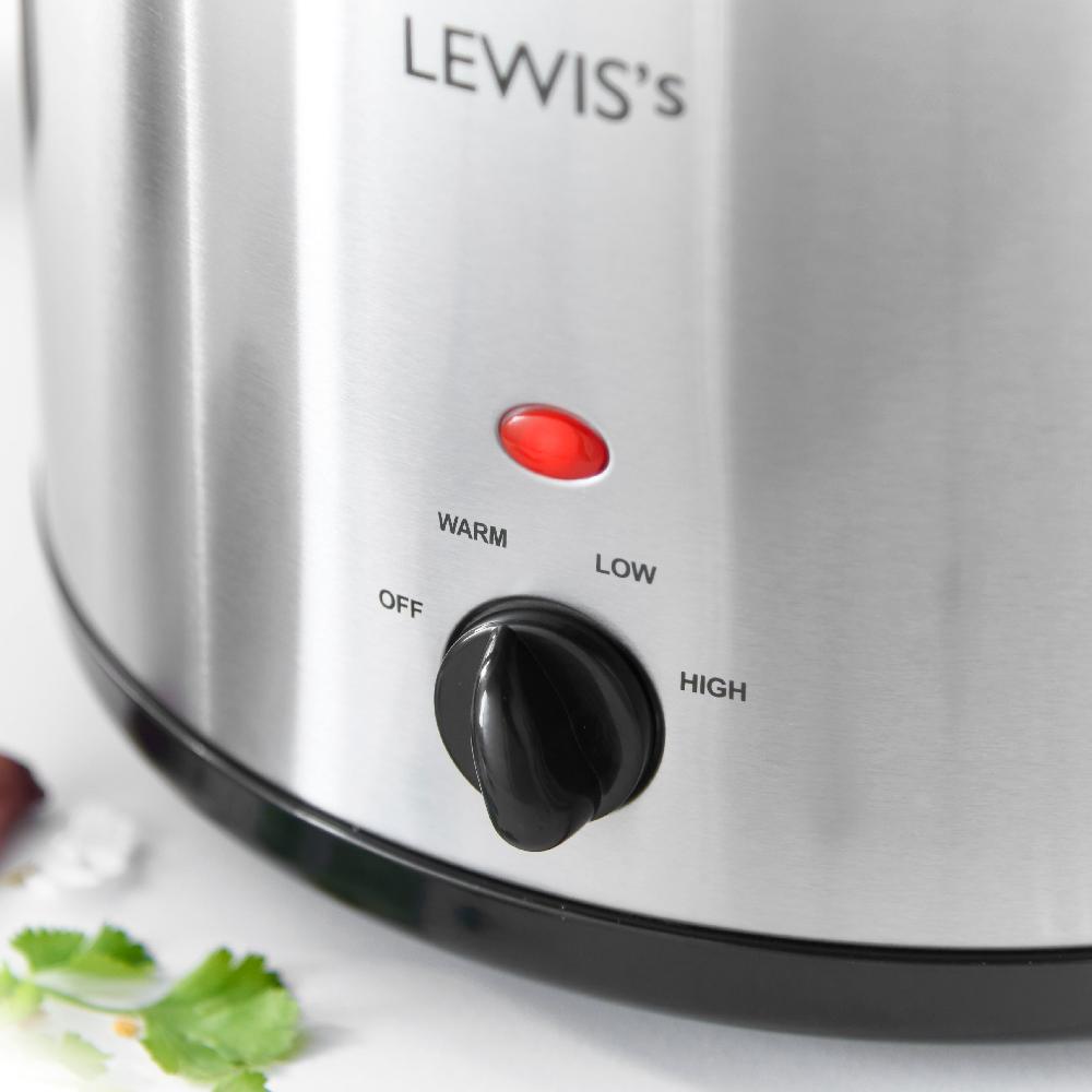 Lewis's Lewis's Slow Cooker 5L Stainless Steel
