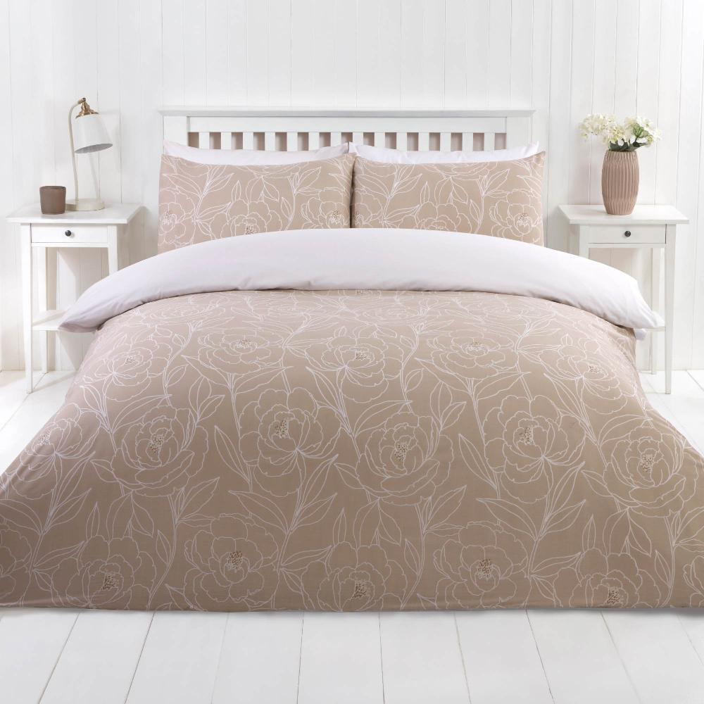 lewis's Linea Duvet Set - Natural