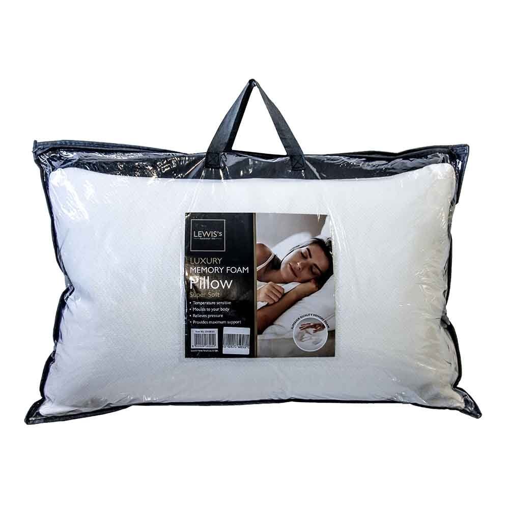 lewis's Luxury Super Soft Memory Foam Pillow