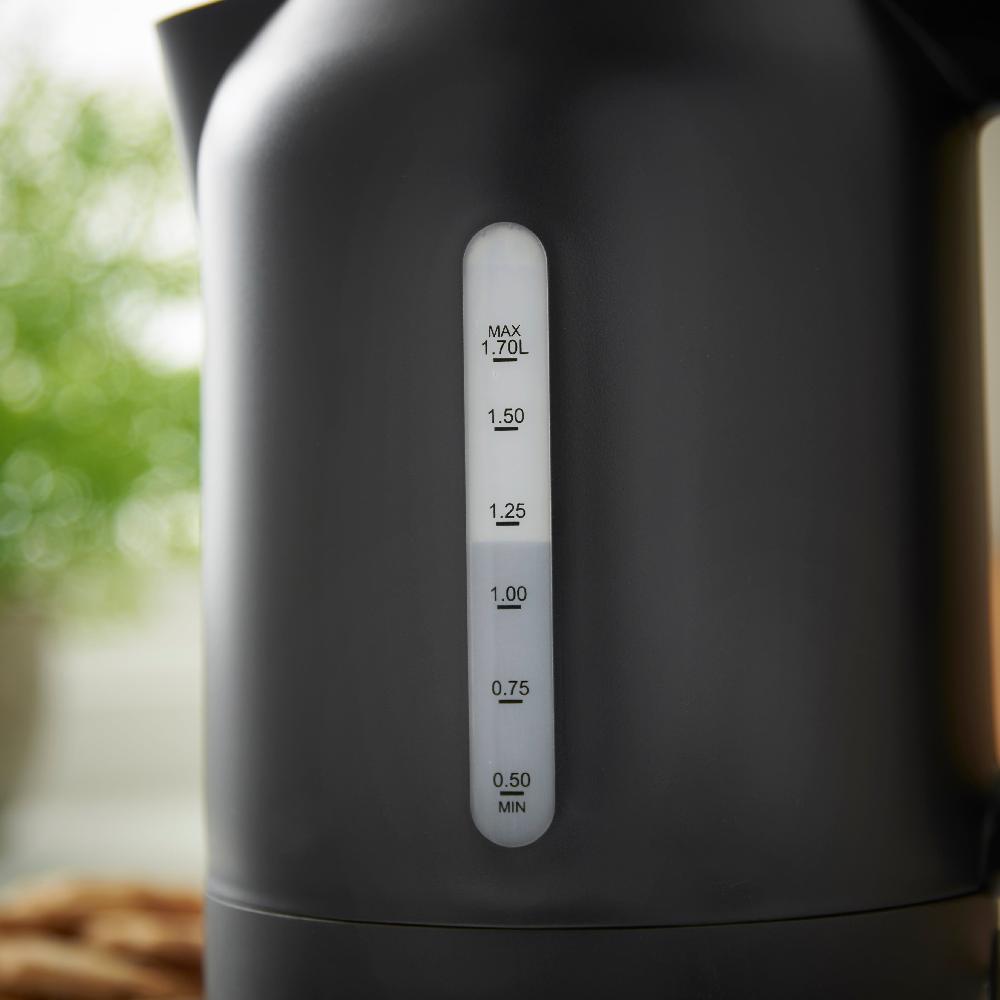 Lewis's Lewis's Manhattan Jug Kettle 1.7L 3KW - Black