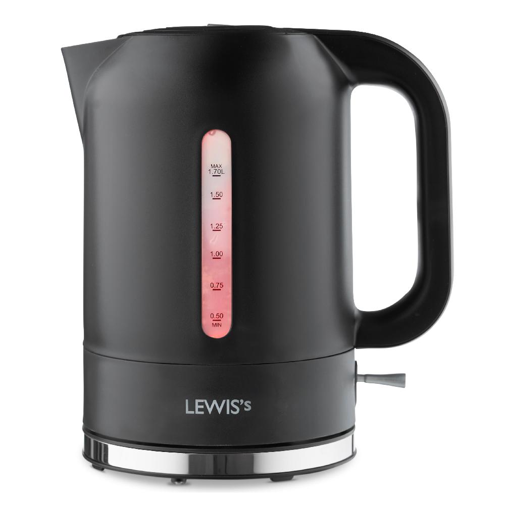 lewis's Lewis's Manhattan Jug Kettle 1.7L 3KW - Black