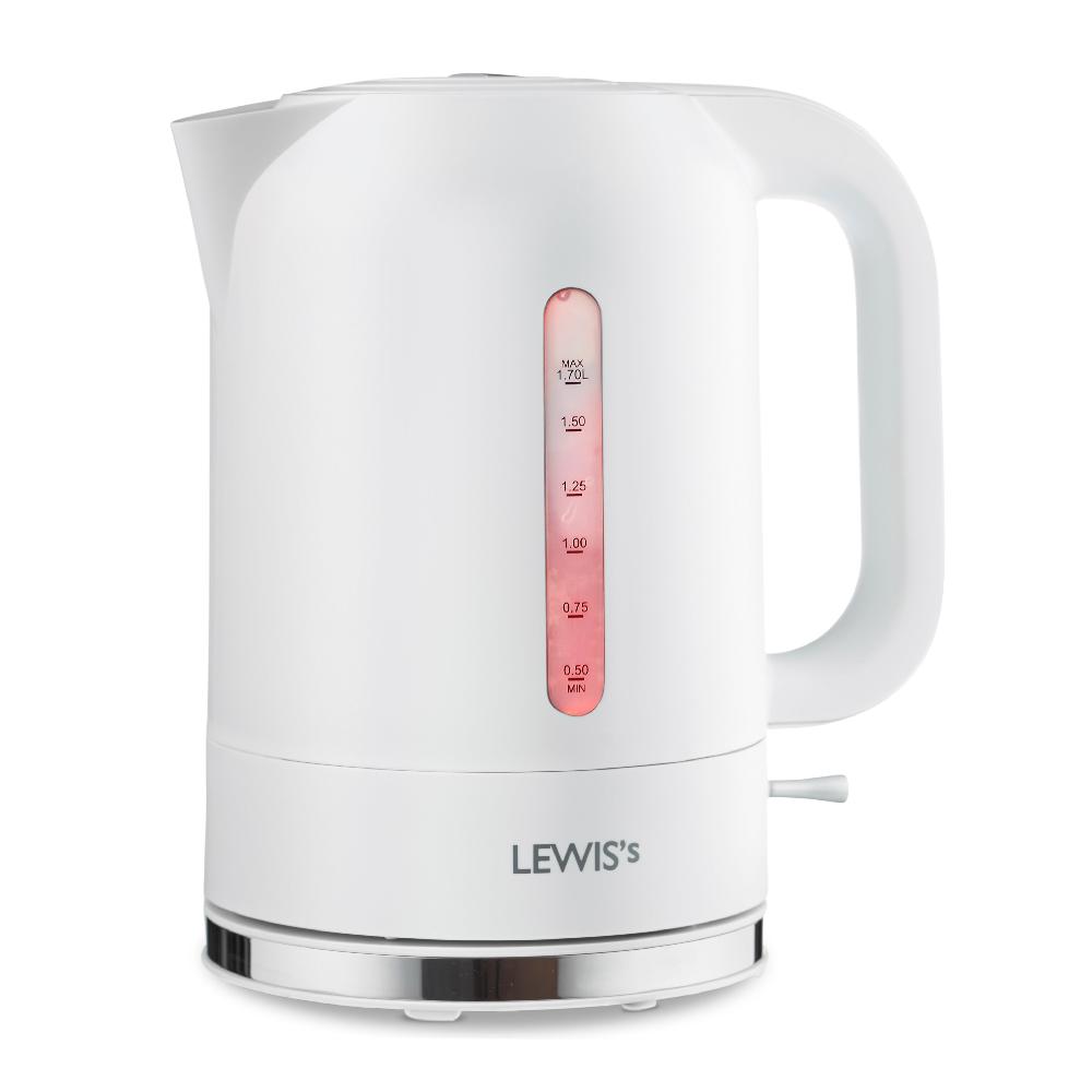 Lewis's Lewis's Manhattan Jug Kettle 1.7L 3KW - White