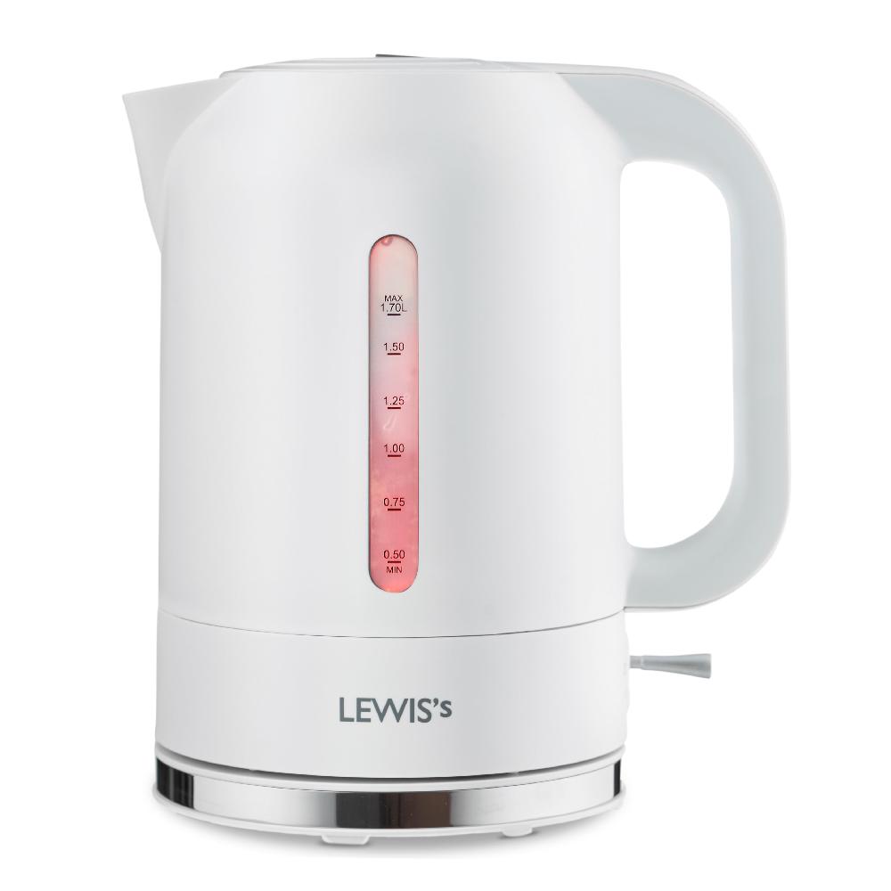 lewis's Lewis's Manhattan Jug Kettle 1.7L 3KW - White