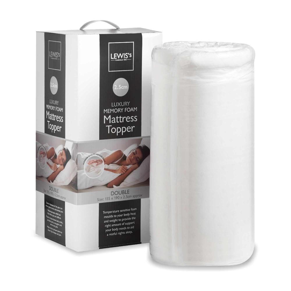 lewis's Memory Foam Topper 2.5cm