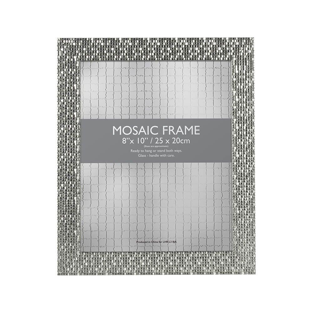 lewis's Mosaic Picture Photo Frame 8 x 10" Silver