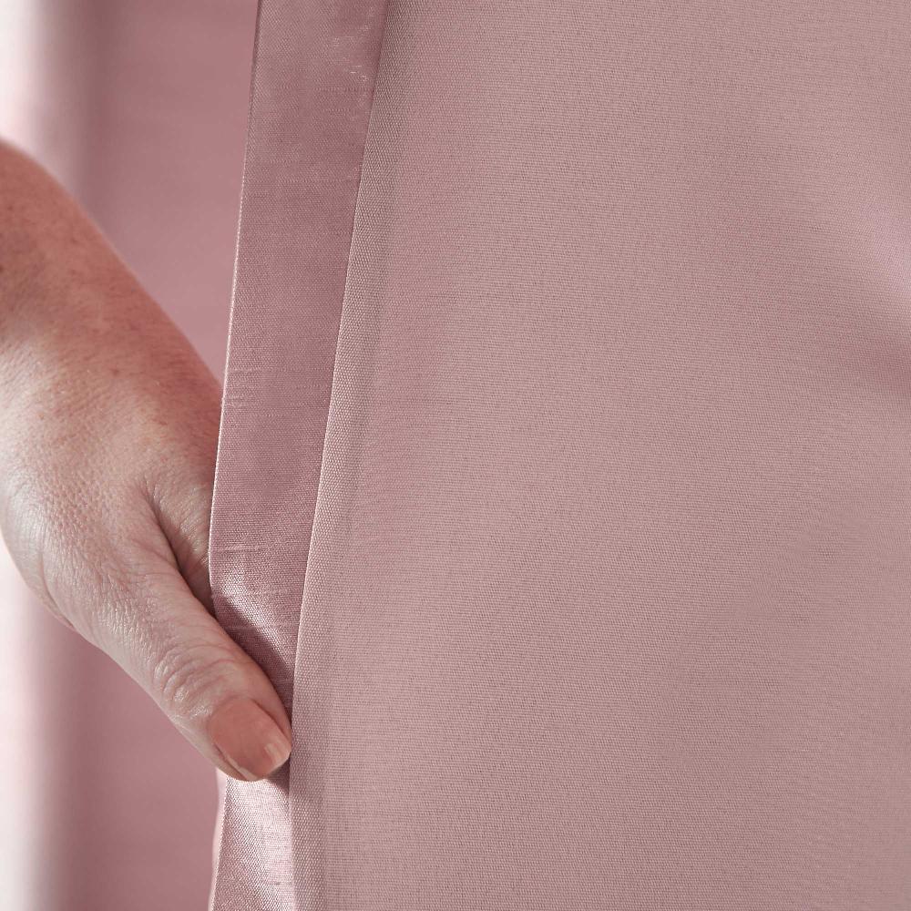 Lewis's Olivia Velvet Top Eyelet Curtains - Blush