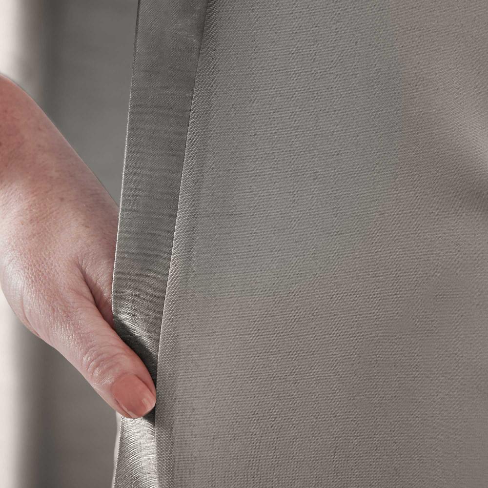 Lewis's Olivia Velvet Top Eyelet Curtains - Silver