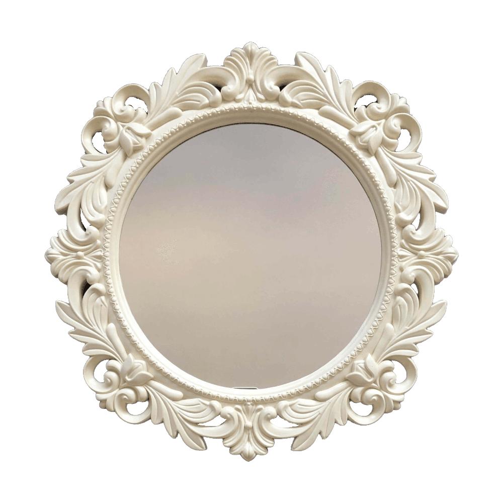lewis's Ornate Round Mirror 53 x 53cm - Cream