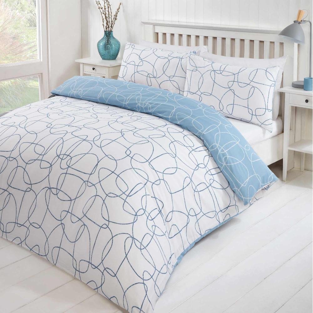 Lewis's Pebble Duvet Set - Navy