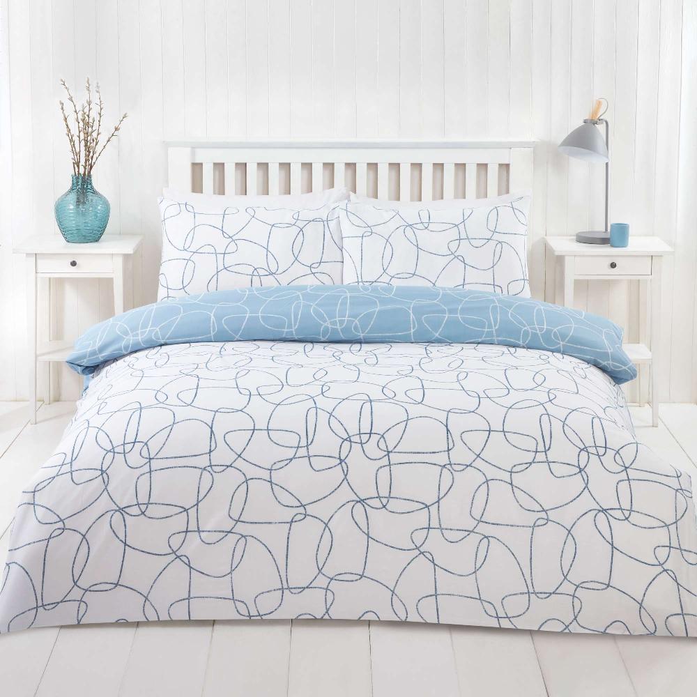 lewis's Pebble Duvet Set - Navy
