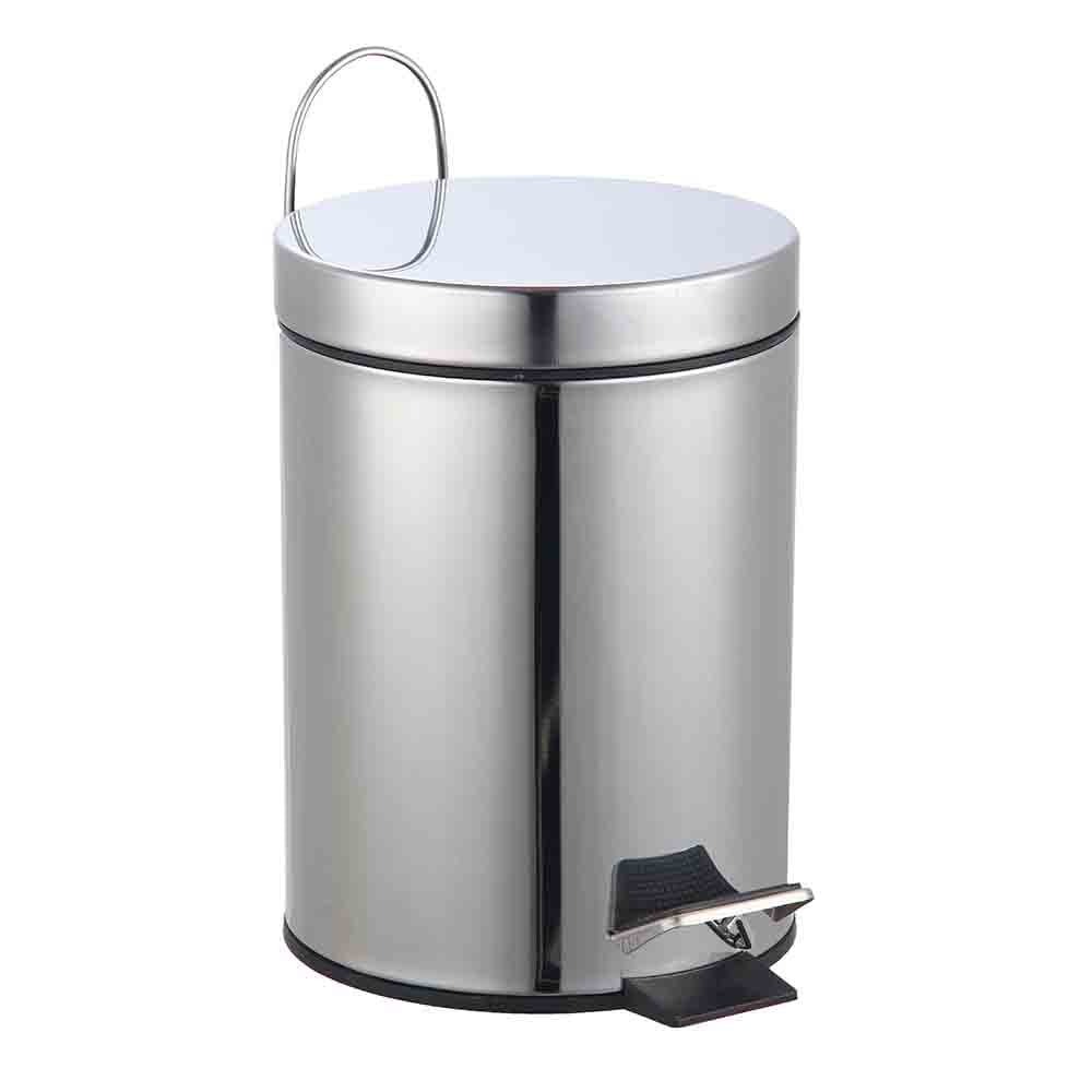 lewis's Pedal Bin Stainless Steel Pedal Bin 3L