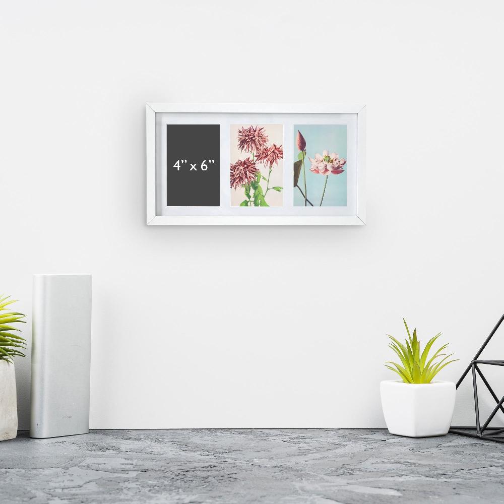 Lewis's Picture Photo Frame With 3 Photos White