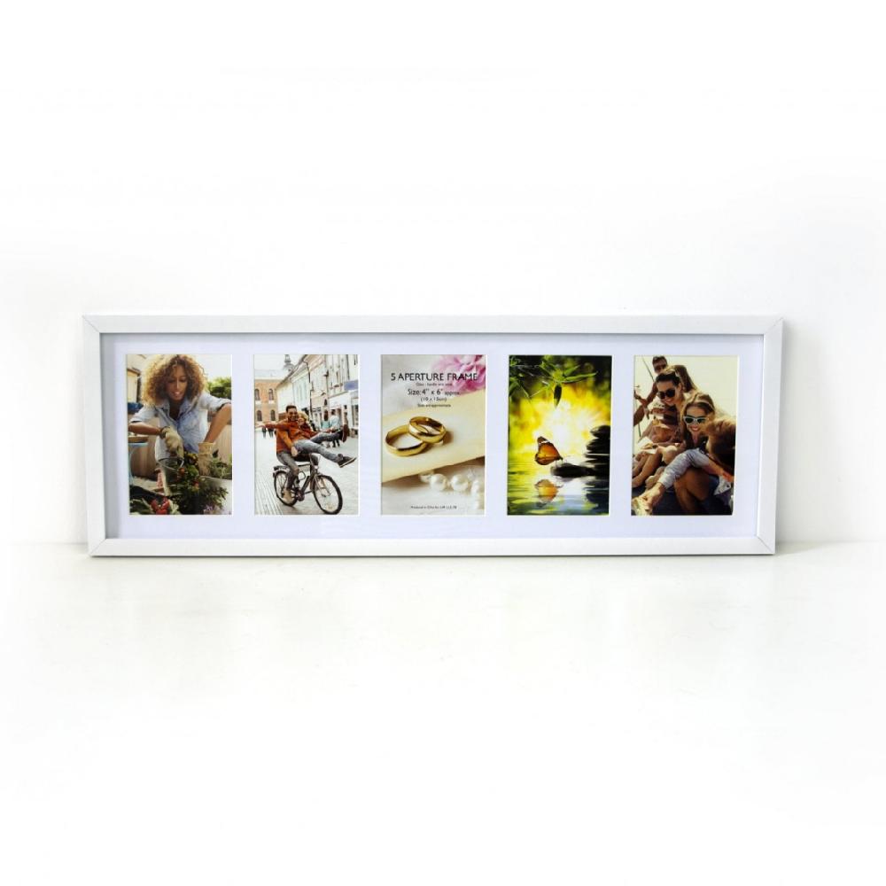 lewis's Picture Photo Frame with 5 Photos White
