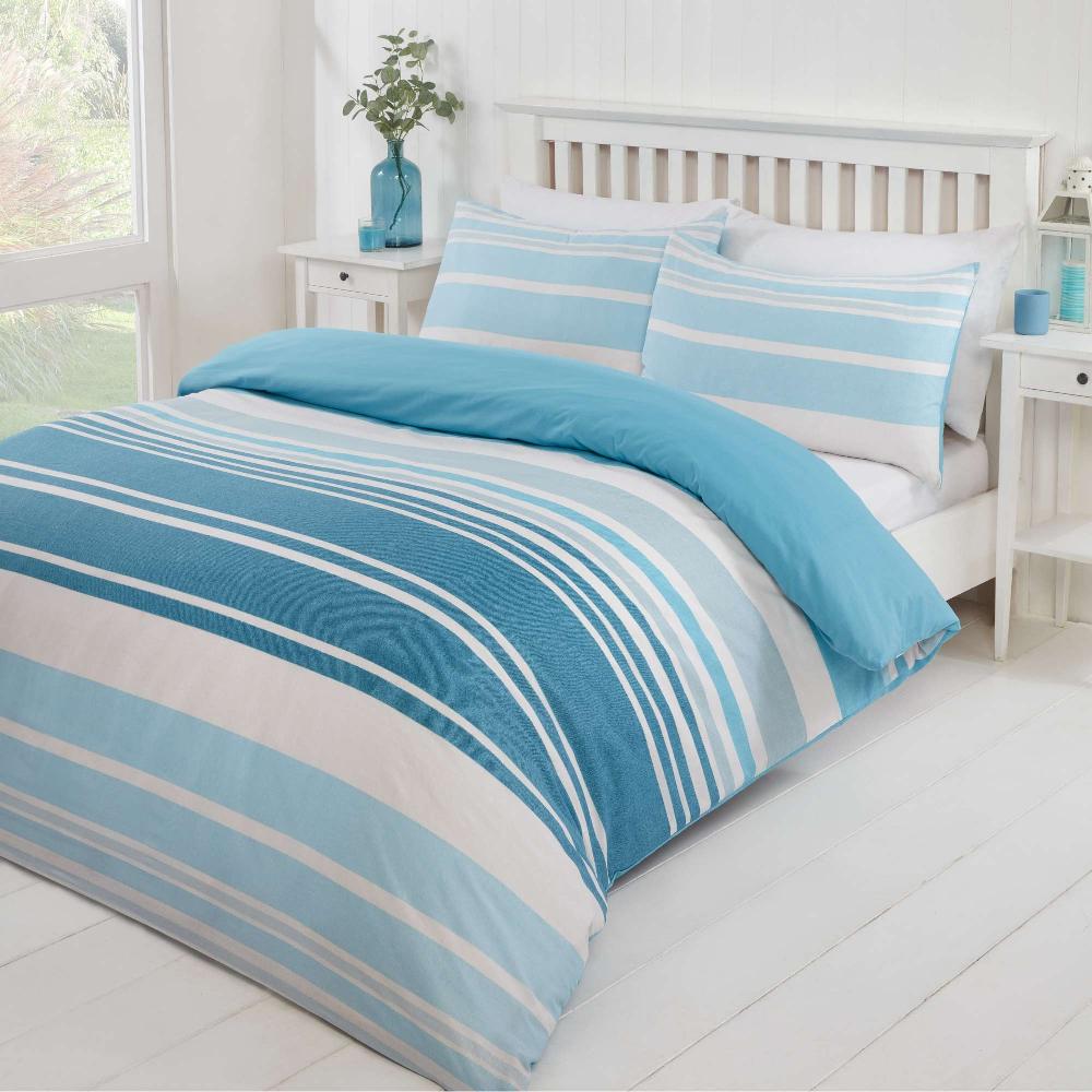 Lewis's Ribe Duvet Set - Teal