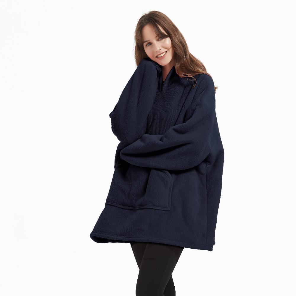 Lewis's Sherpa Fleece Lined Hooded Throw