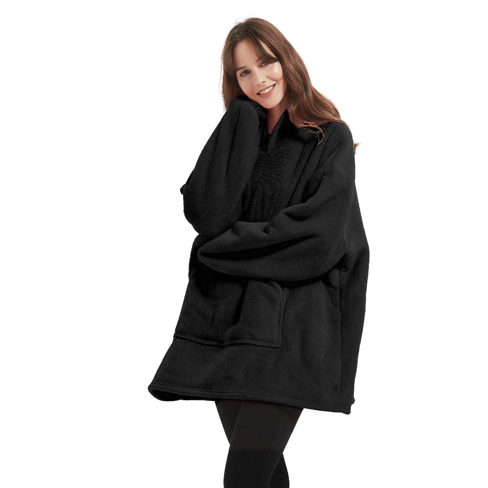 Lewis's Sherpa Fleece Lined Hooded Throw