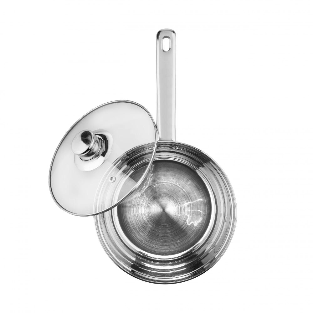 Lewis's Lewis's Stainless Steel Mirror Finish Saucepan & Lid