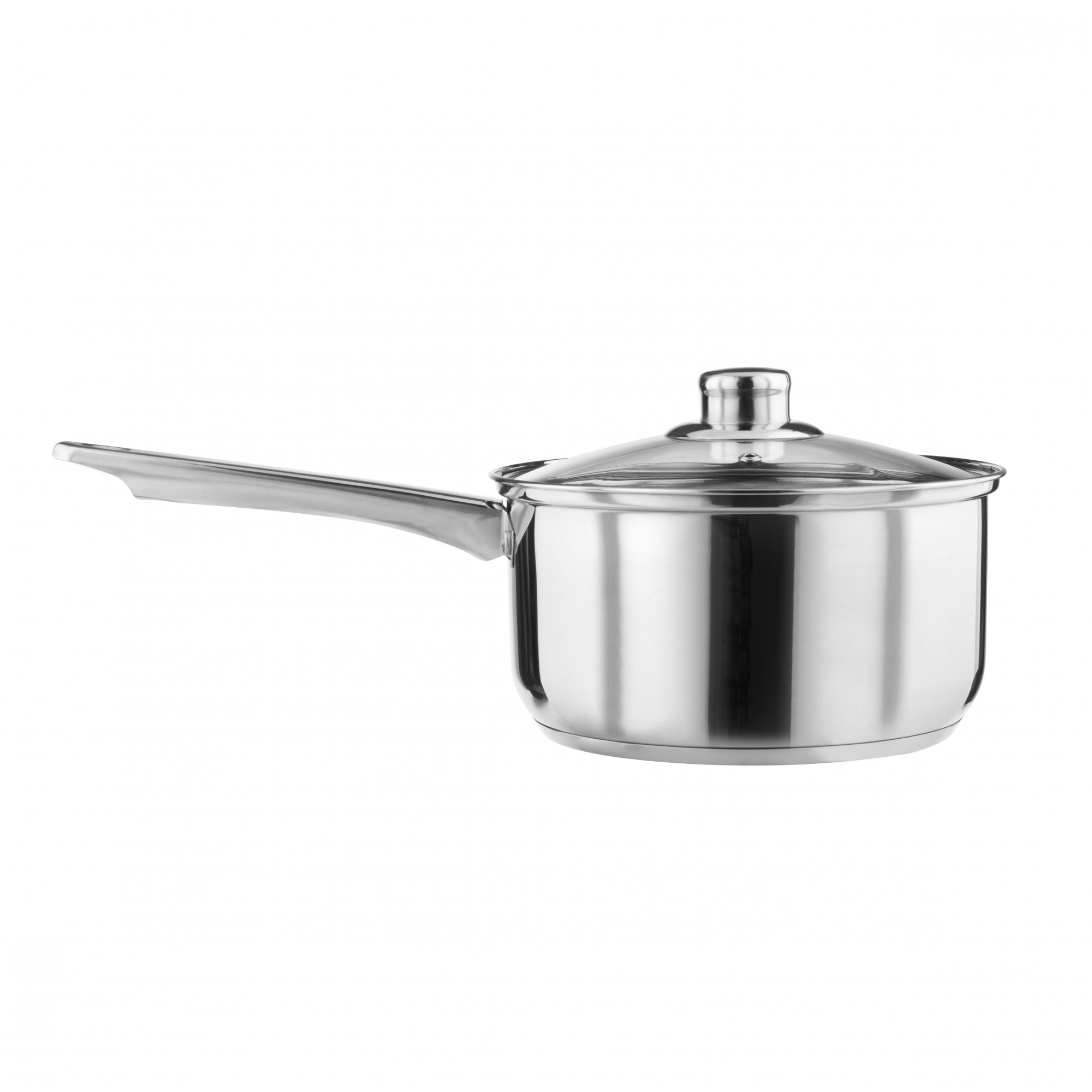 lewis's Lewis's Stainless Steel Mirror Finish Saucepan & Lid