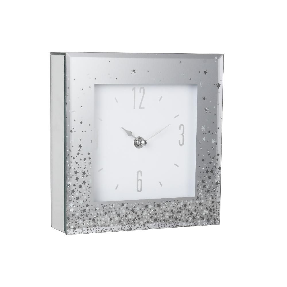 Lewis's Star Print Clock- Large 20x20x5cm