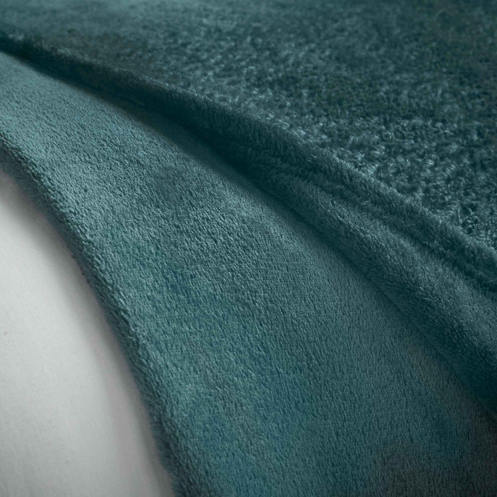 Lewis's Super Soft Flannel Throw - Teal