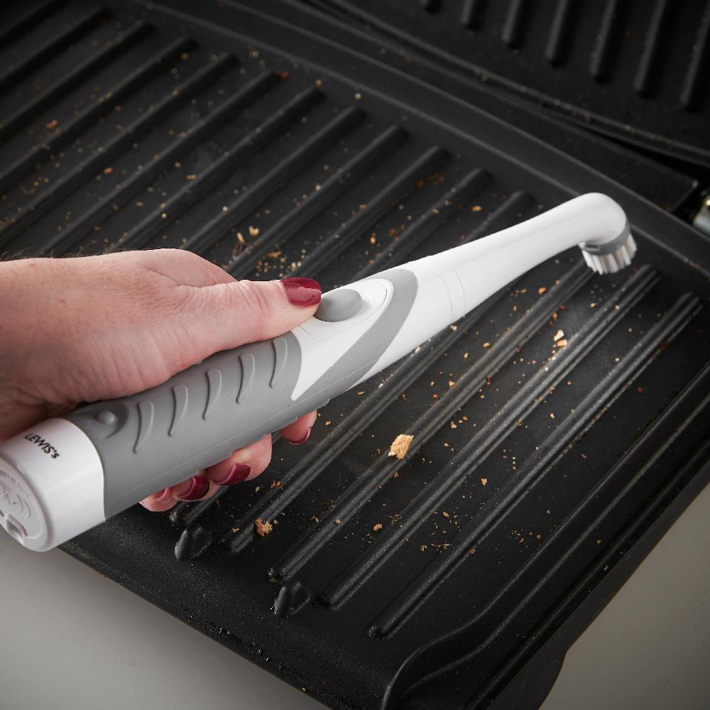 Lewis's LEWIS'S Turboscrub Brush – Cleaning Products – Scrubbing Brush Electric Cleaning Brush Scrubber Bottle Brush Power Scrubber Long Brush Spin Scrubber Electric Scrubbing Brush