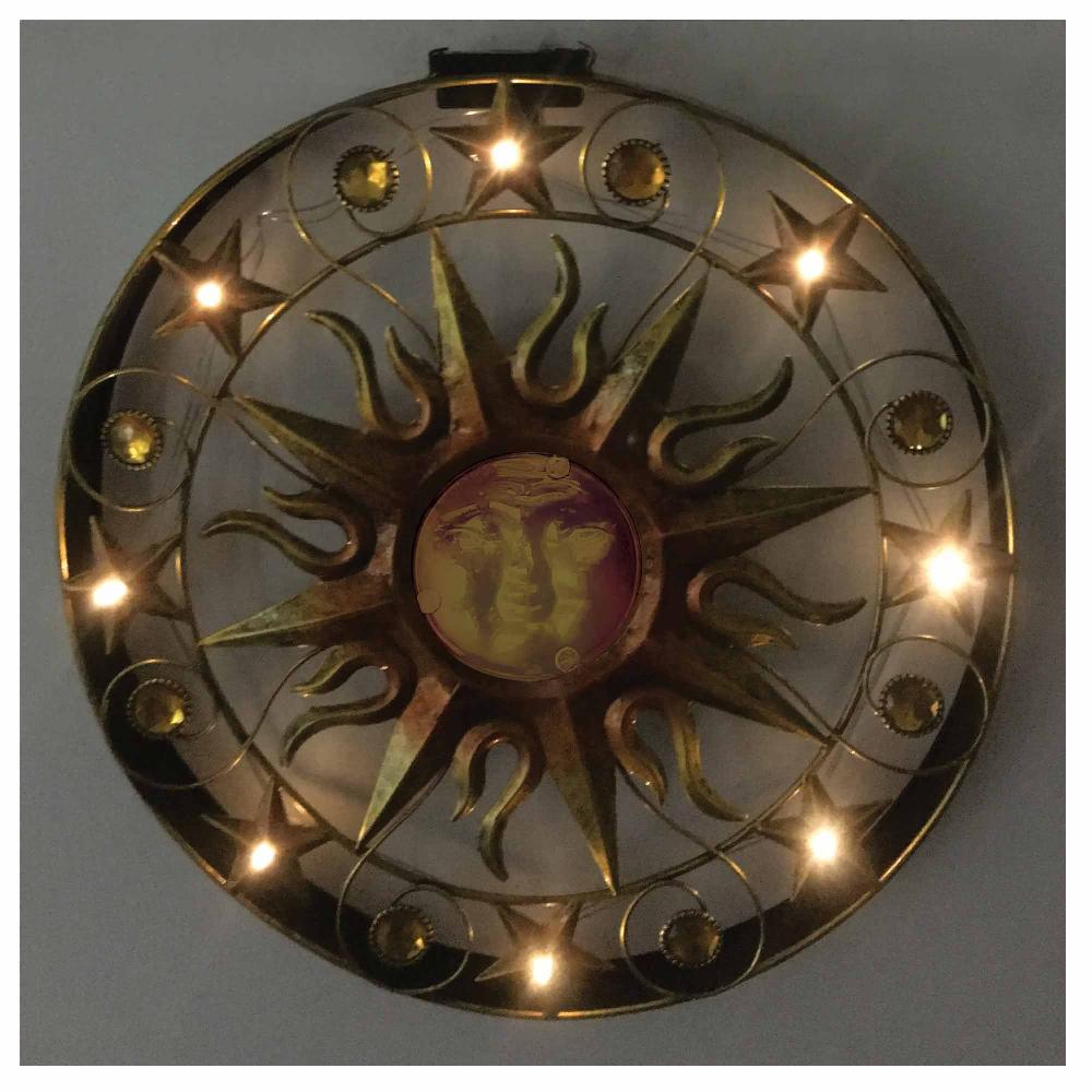 Lewis's Wall Art - Sun Solar With Lights 45cm