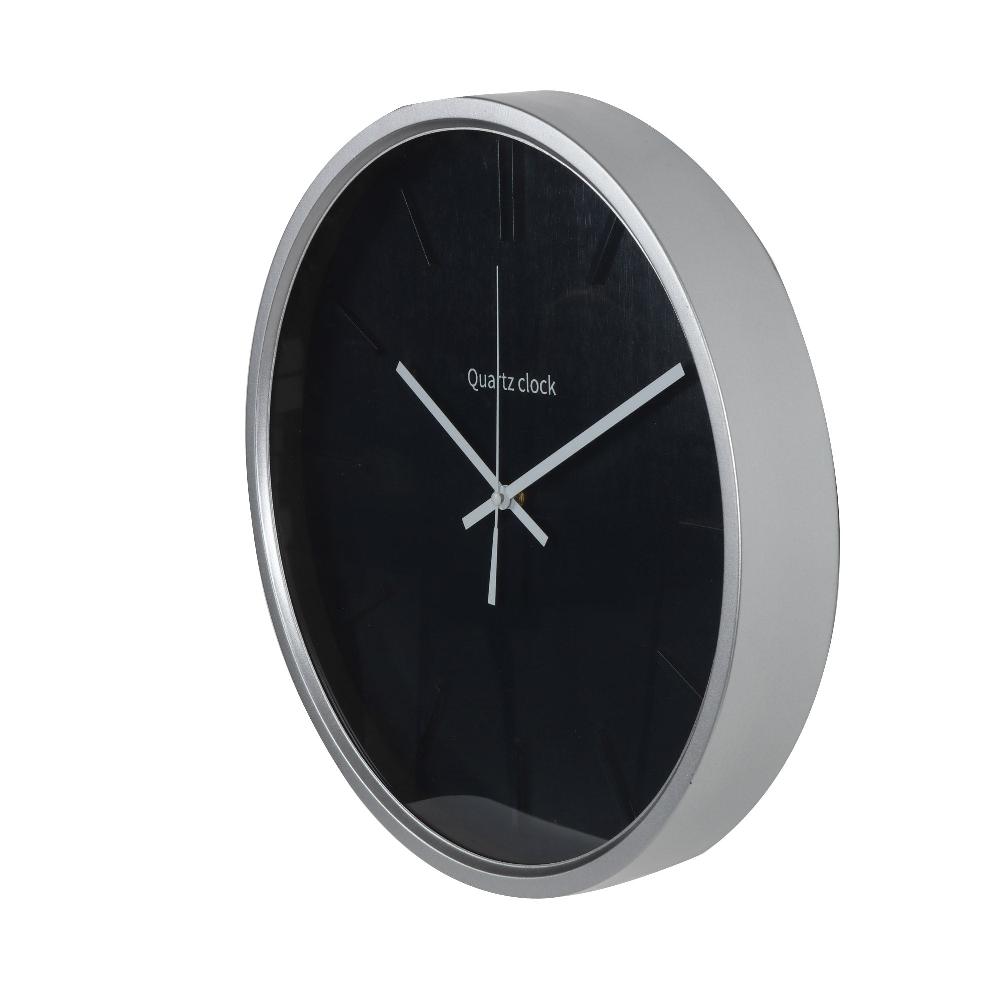 Lewis's Wall Clock - Black And Silver 40x40x6cm - Iron