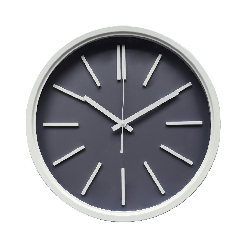 lewis's Wall Clock - Grey and White 35x35x5.5cm