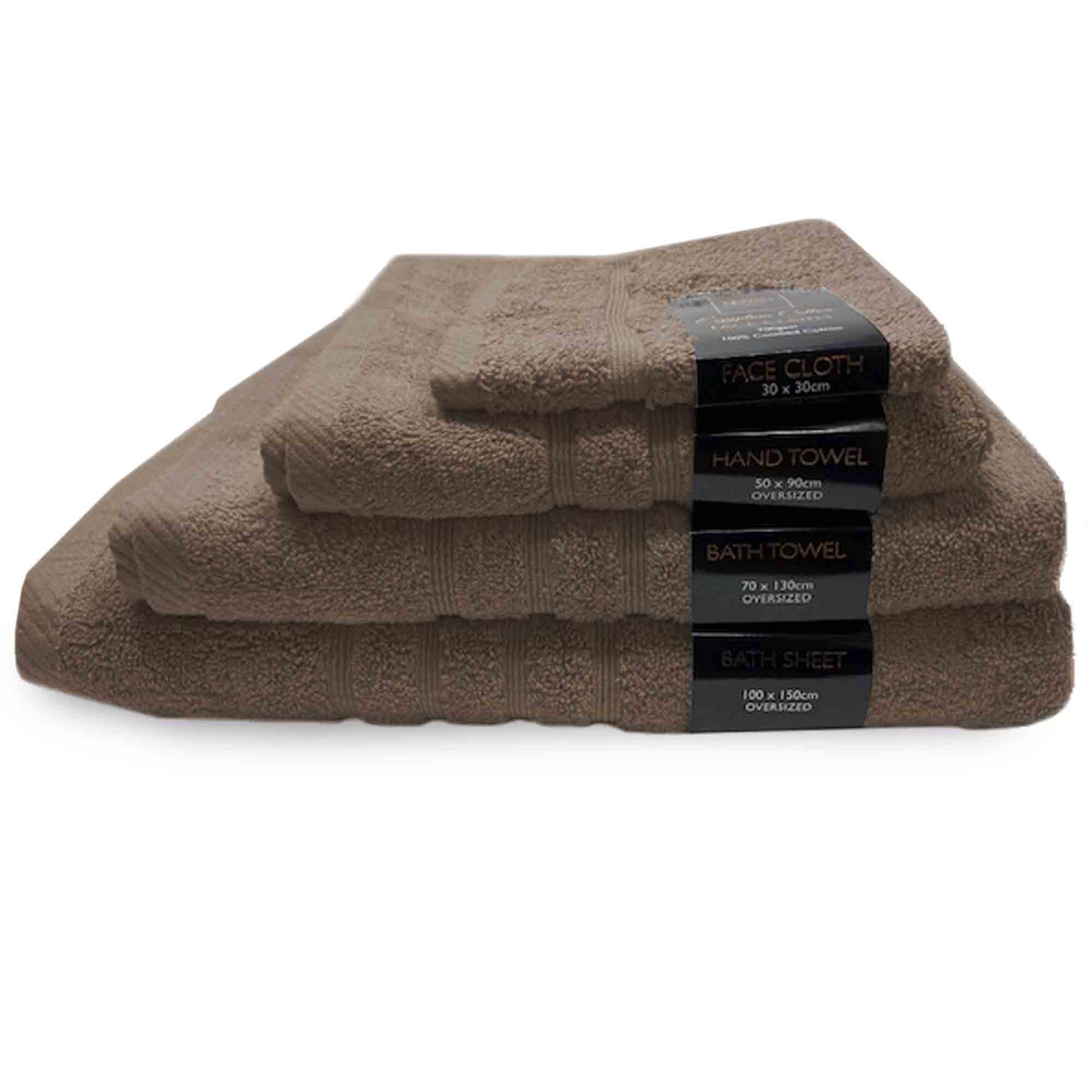 lewis's Luxury Combed 100% Cotton 700GSM Towel Range - Sable