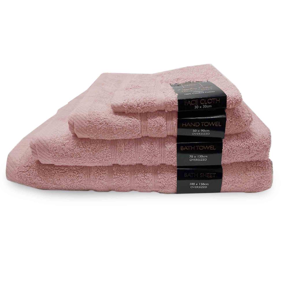 lewis's Luxury Egyptian 100% Cotton Towel Range - Blush Pink
