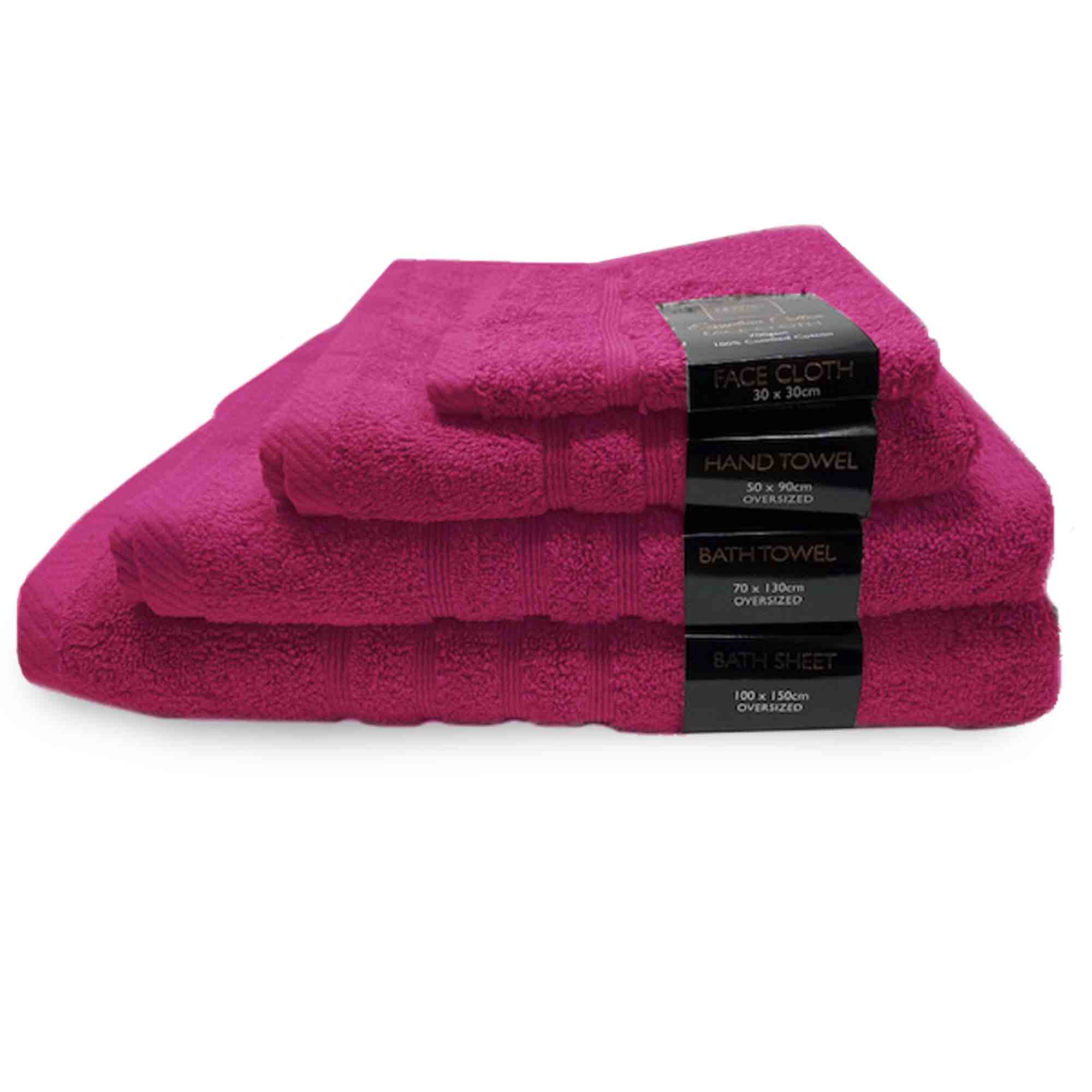 lewis's Luxury Egyptian 100% Cotton Towel Range - Fuschia