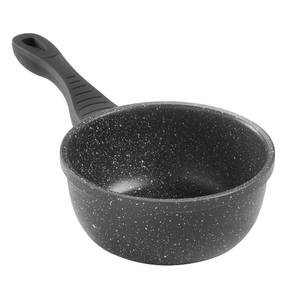 Lewis's Sovereign Stone 16cm Scratch Resistant Easy Clean Non Stick Milk Pan All Hobs