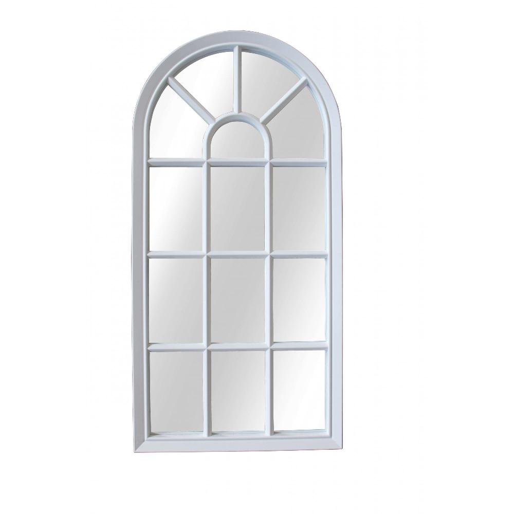 lewis's Window Large Hallway Mirror 34 x 69cm - White