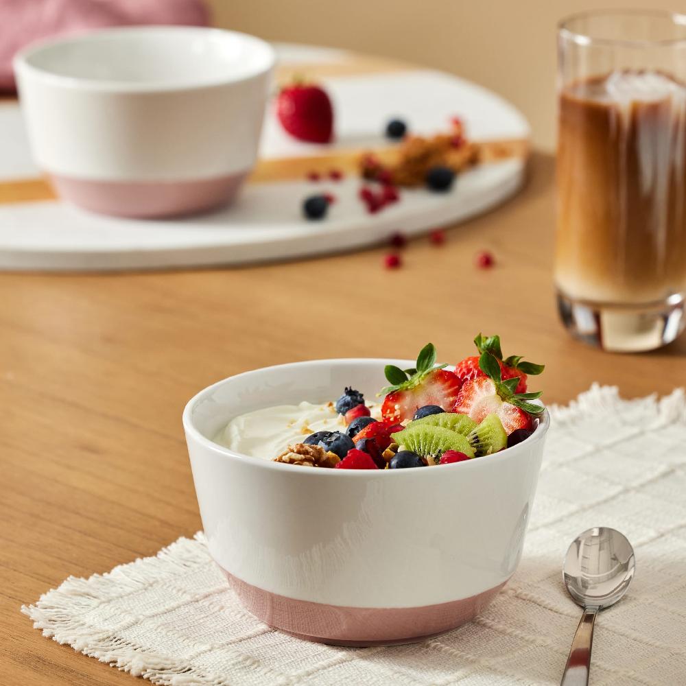 Libbey Libbey Austin 28 Ounce Porcelain Soup Salad Bowl Set Of 4 White