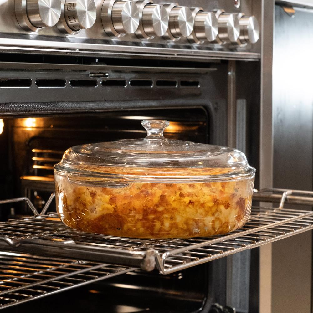 Libbey Libbey Baker's Basics 2 Piece Glass Casserole Baking Dish Set With 1 Glass Cover