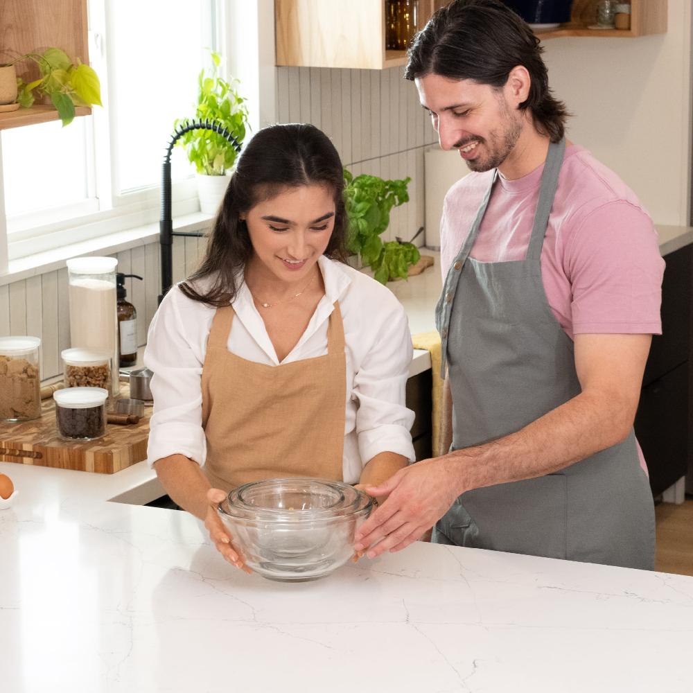 Libbey Libbey Baker's Basics 3 Piece Glass Mixing Bowl Set Multi Size