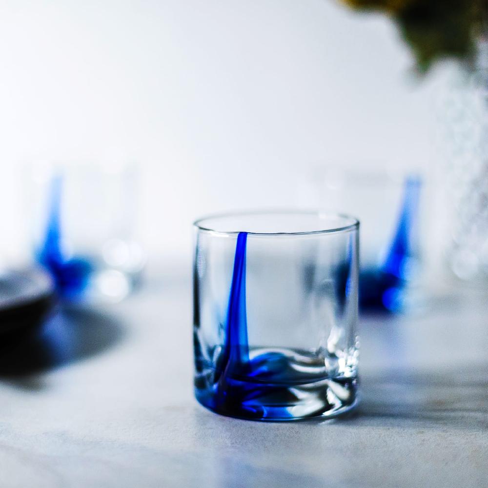 Libbey Libbey Blue Ribbon Impressions Small Rocks Glasses 8 Ounce Set Of 8